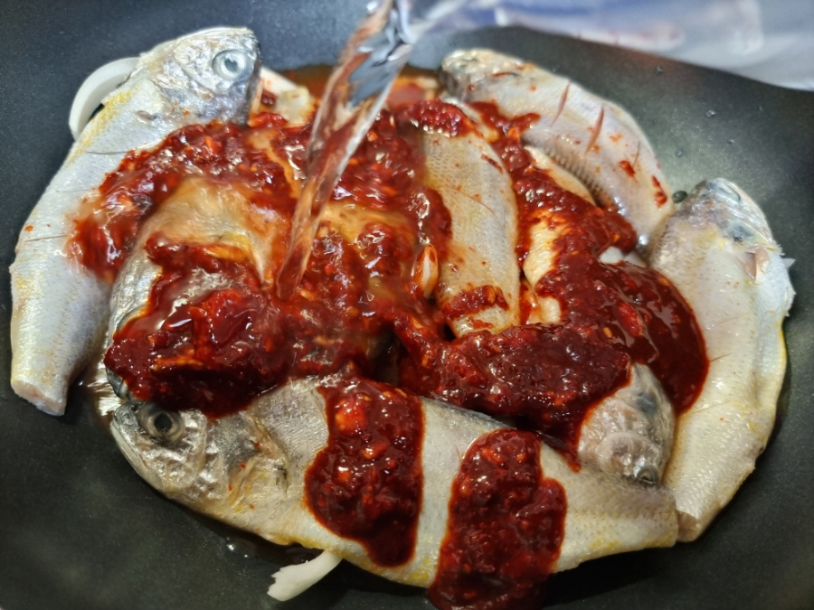조기조림 만드는 법 양념장 과정 사진