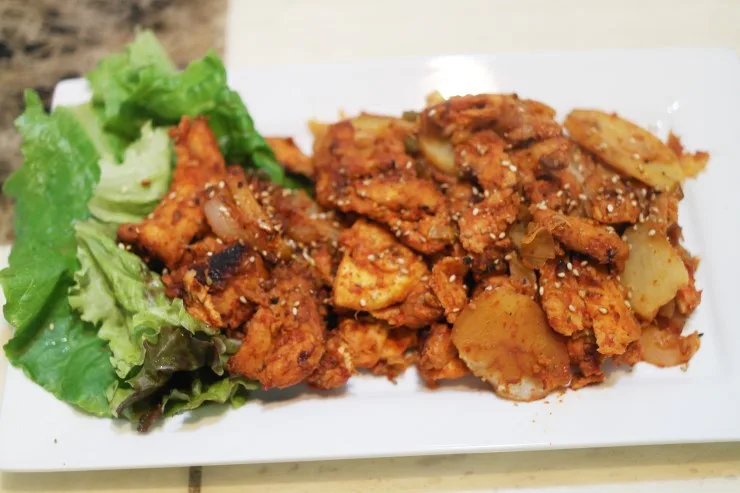 닭가슴살 닭갈비 & 참외 샐러드 /요리