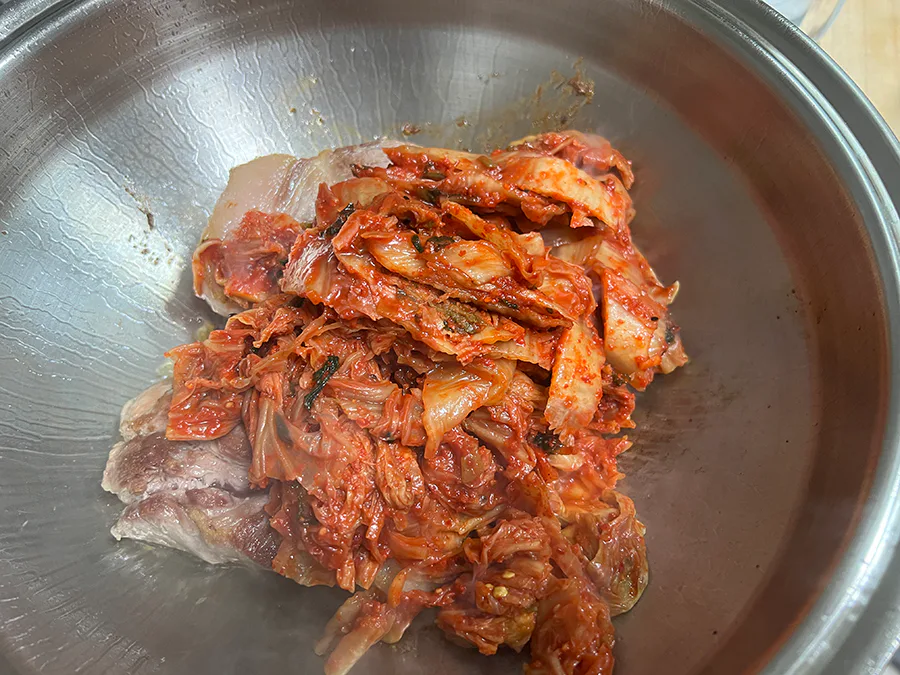 편스토랑 류수영 레시피 돼지고기 김치찜 만들기
