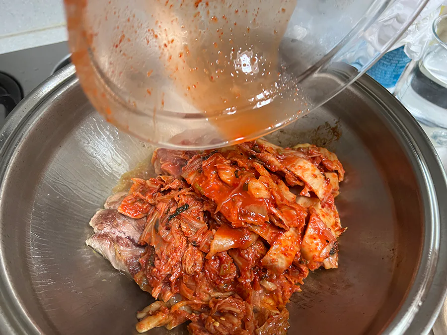 편스토랑 류수영 레시피 돼지고기 김치찜 만들기