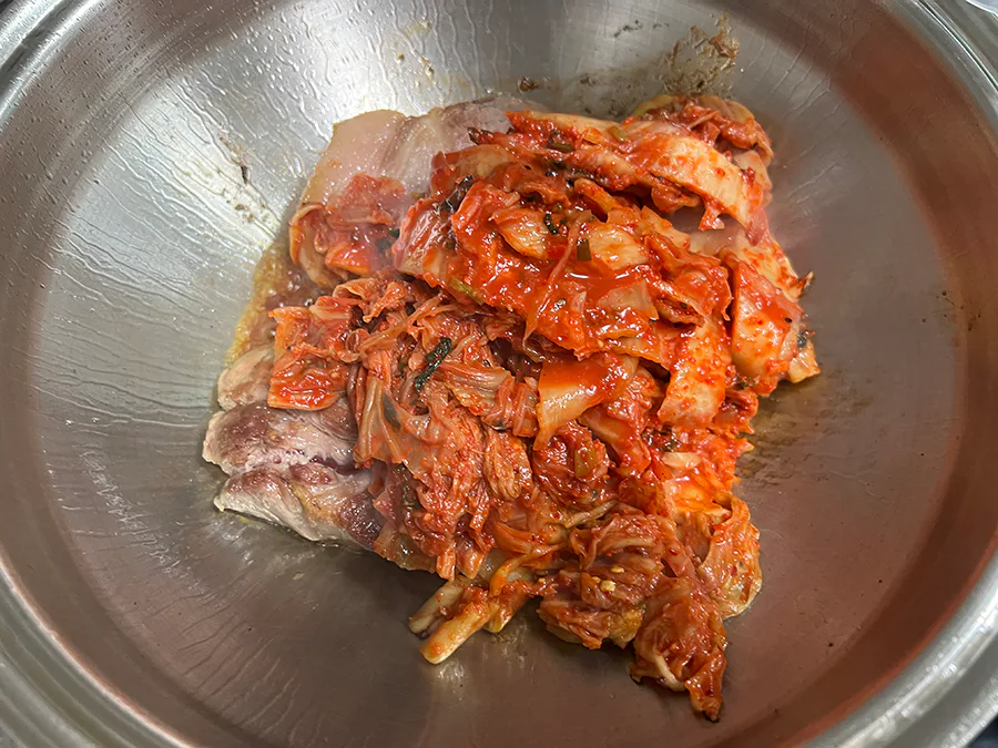 편스토랑 류수영 레시피 돼지고기 김치찜 만들기