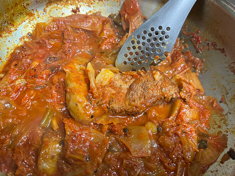 편스토랑 류수영 레시피 돼지고기 김치찜 만들기