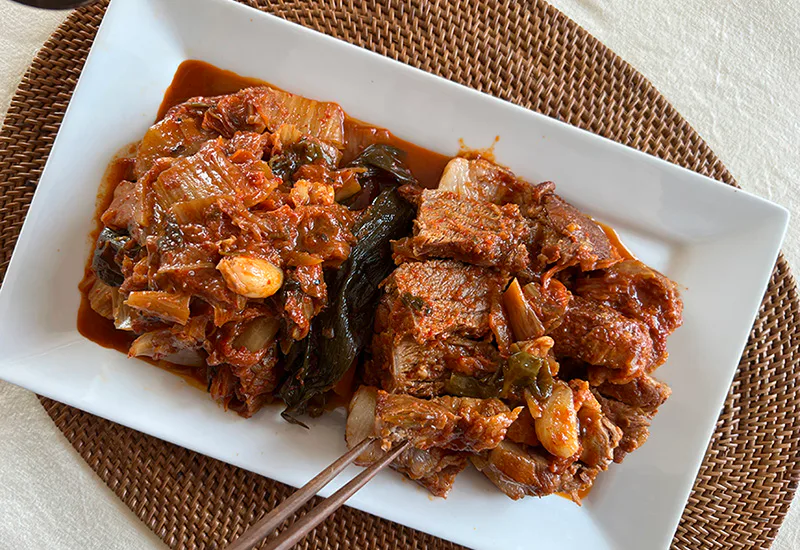 편스토랑 류수영 레시피 돼지고기 김치찜 만들기