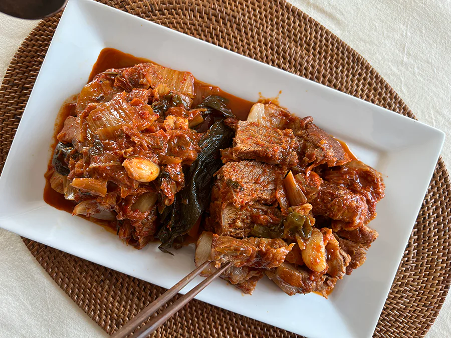 편스토랑 류수영 레시피 돼지고기 김치찜 만들기