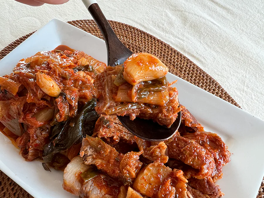 편스토랑 류수영 레시피 돼지고기 김치찜 만들기