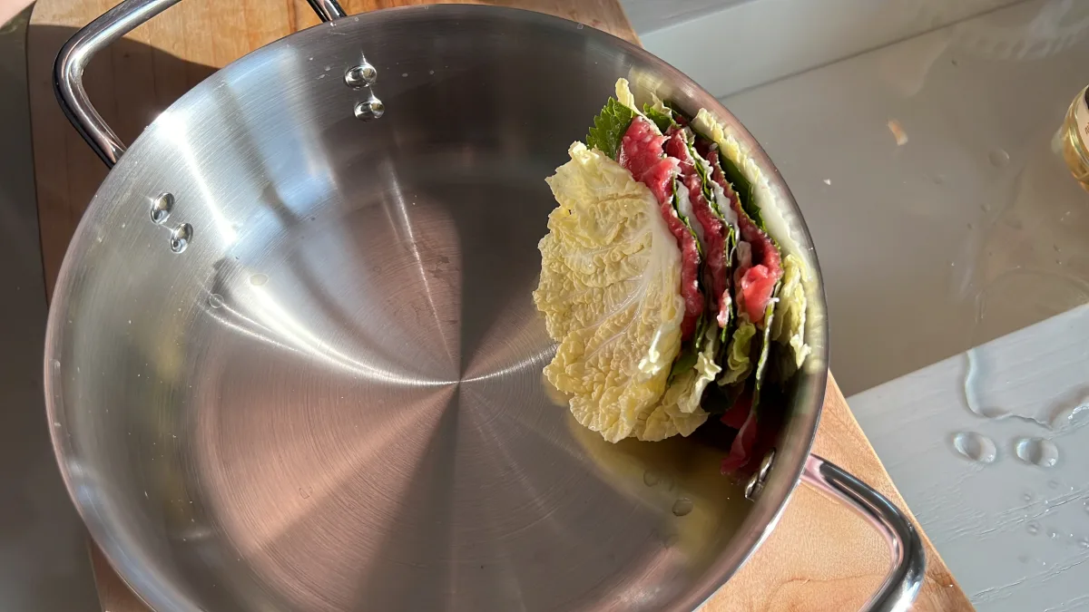 밀푀유나베 만들기 정말 맛있는 밀푀유나베 소스