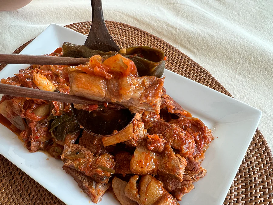 편스토랑 류수영 레시피 돼지고기 김치찜 만들기