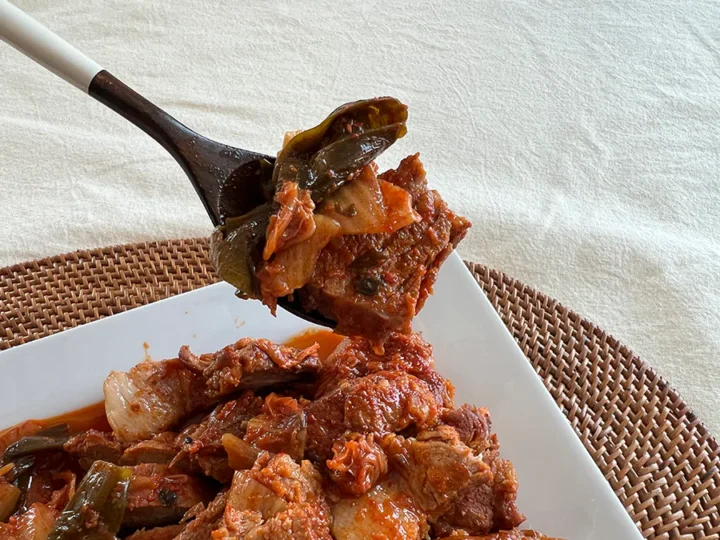 편스토랑 류수영 레시피 돼지고기 김치찜 만들기