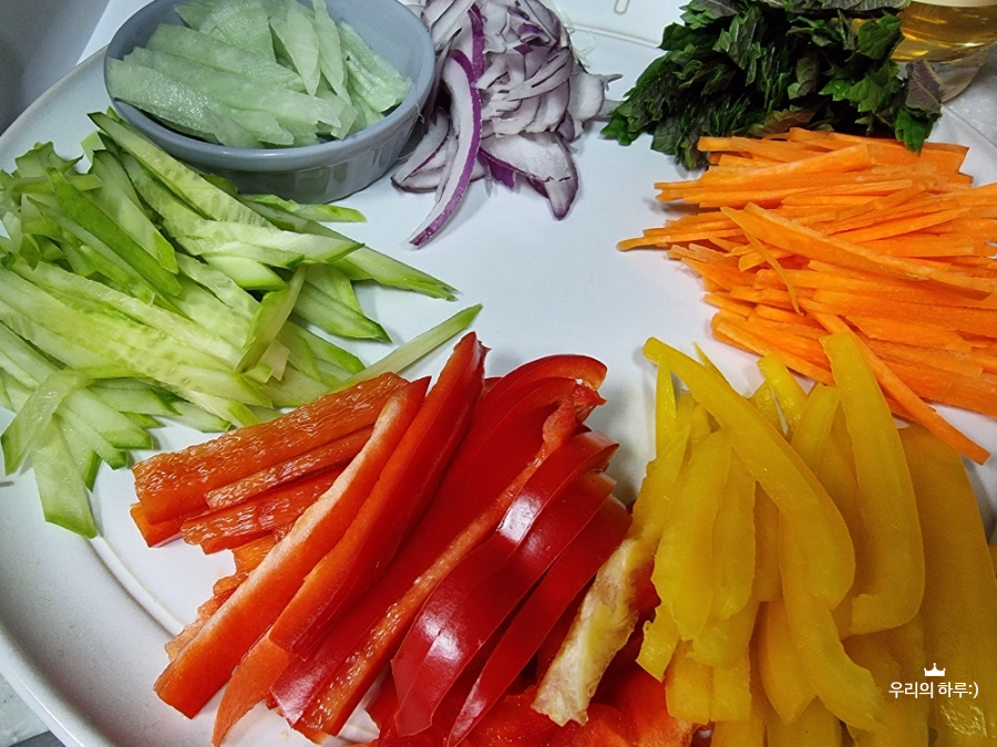 월남쌈 재료 8가지 컬러푸드 요리 4 3 2