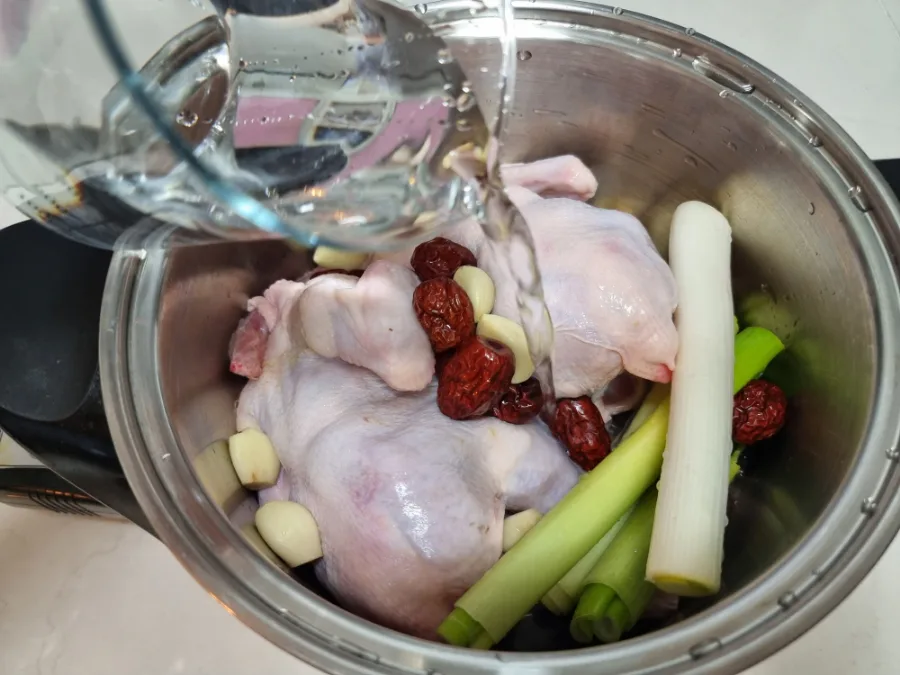 삼계탕 끓이는법 샐러드마스터 mp5로 닭백숙 끓이는법