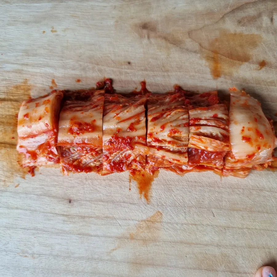 배추 김치 예쁘게 썰기 2가지 방법 김치 효능