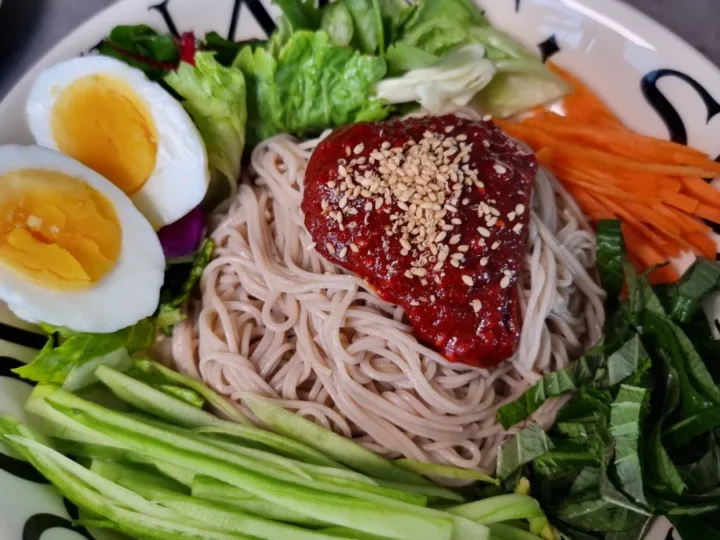 비빔국수 양념장 레시피 메밀 쟁반막국수 만드는법