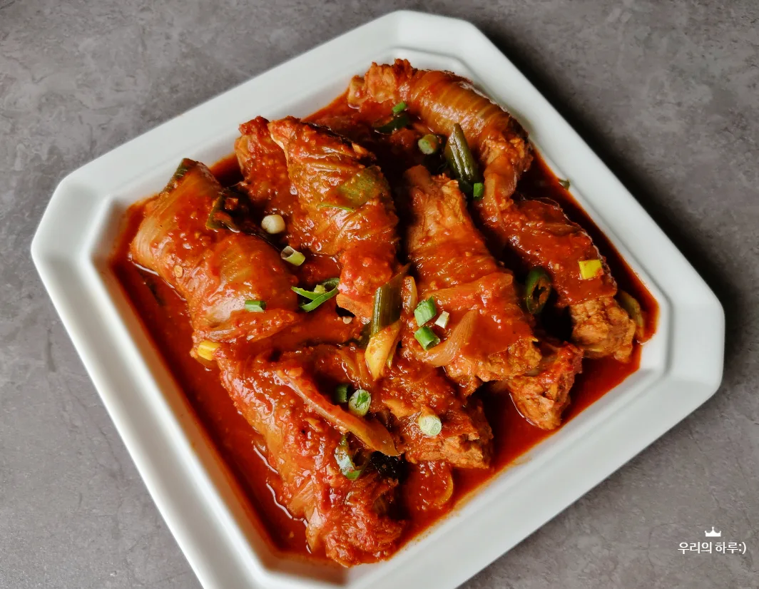 등갈비 김치찜 레시피 묵은지 등갈비찜