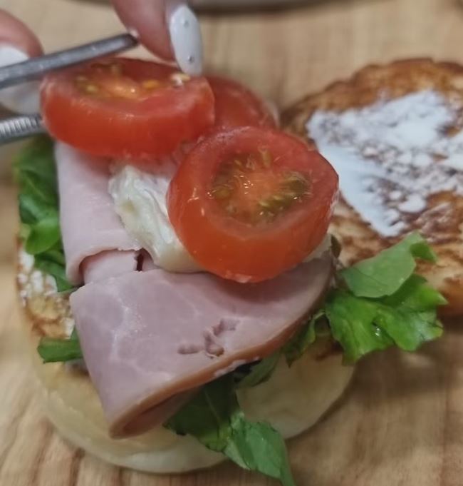 햄치즈 샌드위치 모닝빵 5분 완성 컷 존쿡델리미트 22 18