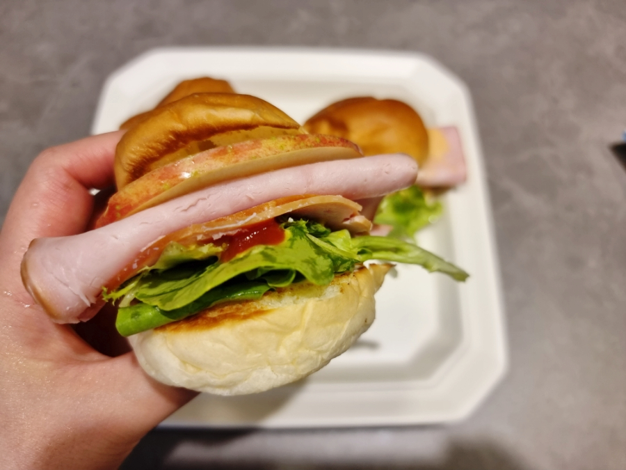 햄치즈 샌드위치 모닝빵 5분 완성 컷 존쿡델리미트 36 32