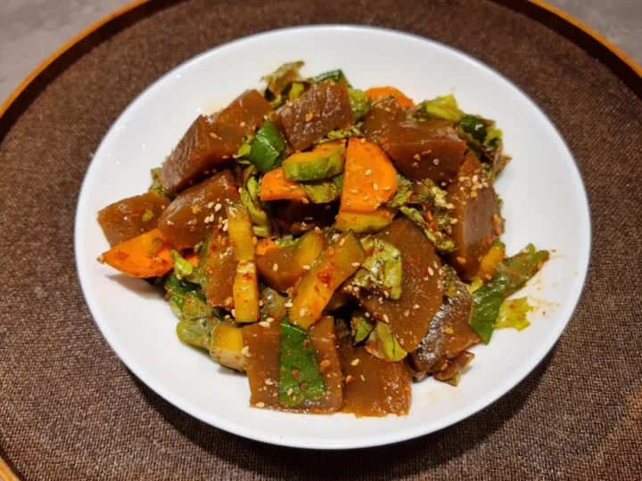 도토리묵 양념장 도토리묵 무침 만들기