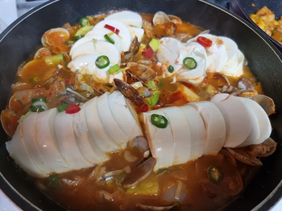 순두부찌개 끓이는법 바지락 순두부찌개 레시피 양념 순두부 요리 바지락해감