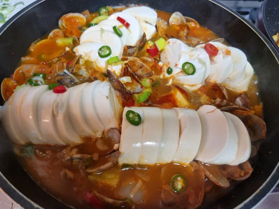 순두부찌개 끓이는법 바지락 순두부찌개 레시피 양념 순두부 요리 바지락해감