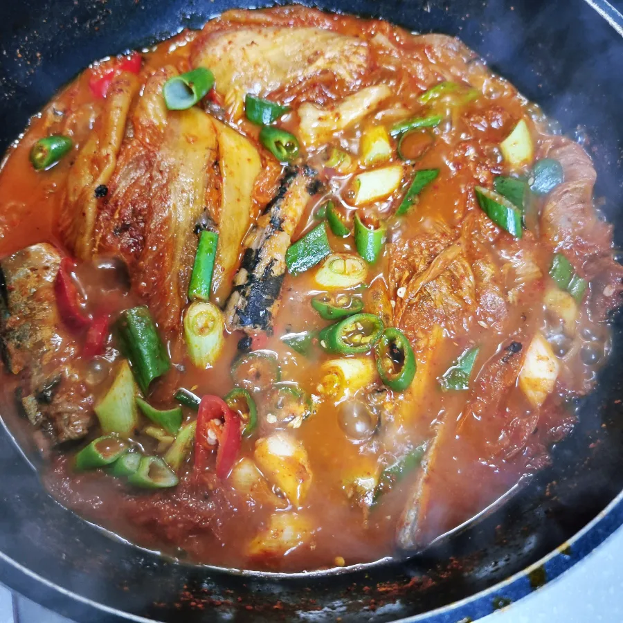 꽁치통조림김치찌개 레시피 꽁치김치찌개 조림 김치찜
