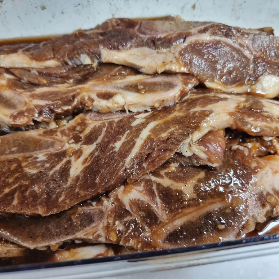 냉동 LA갈비재는법 키위 양념장 LA갈비구이 만드는법
