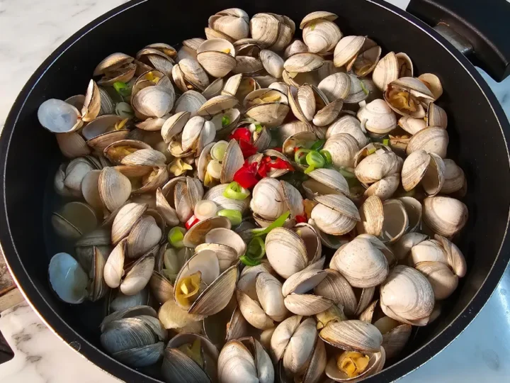 바지락 조개 술찜 황금레시피 초간단 소주 안주