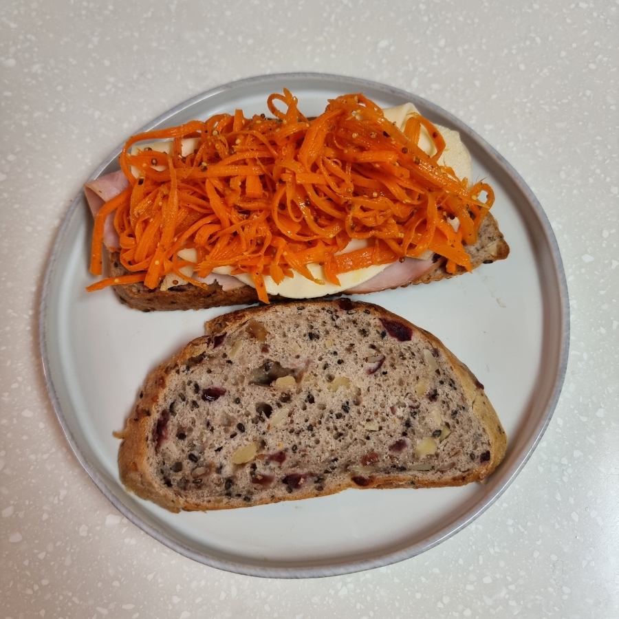 당근라페 만들기 샌드위치 레시피 / 칼로리는 얼마일까? 19 16 5