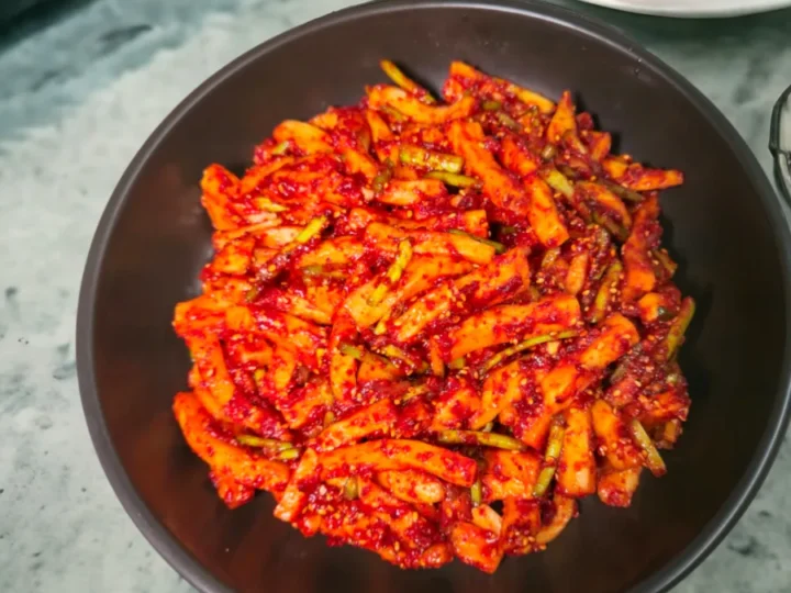 보쌈 무김치 만들기 꼬들한 보쌈무 무생채 만드는법