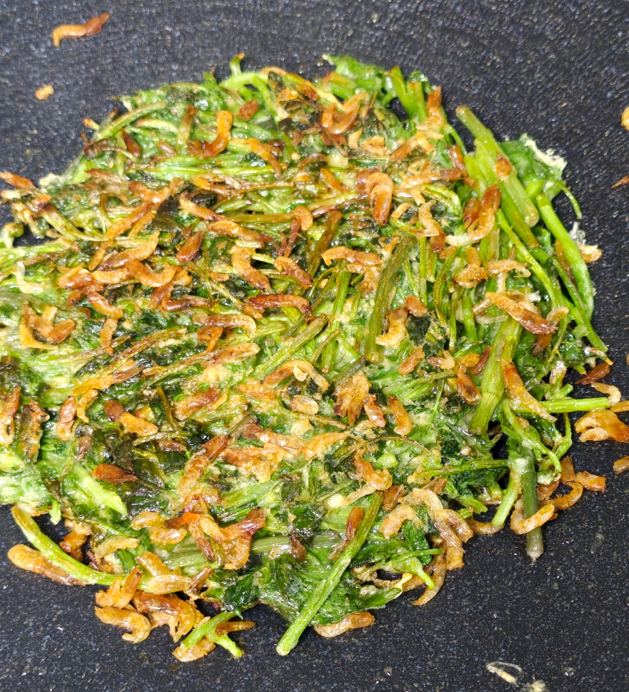 보리새우 미나리전 맛집사장님 비법! 미나리보리새우전 부침개 22 17 4