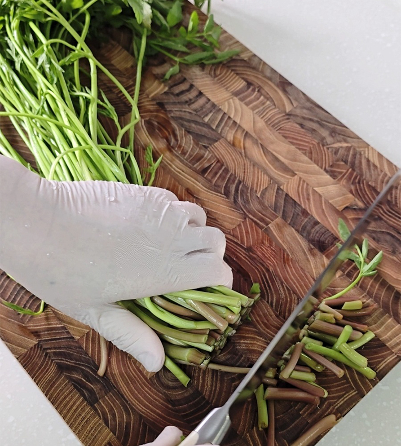 냉동 대패삼겹살 구이 청도 미나리 대패삼겹말이 삼겹살 요리 7 4