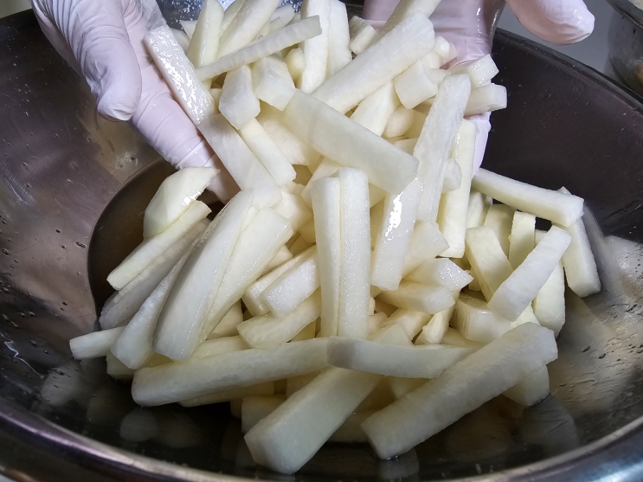 보쌈 무김치 만들기 꼬들한 보쌈무 무생채 만드는법 7 6 9