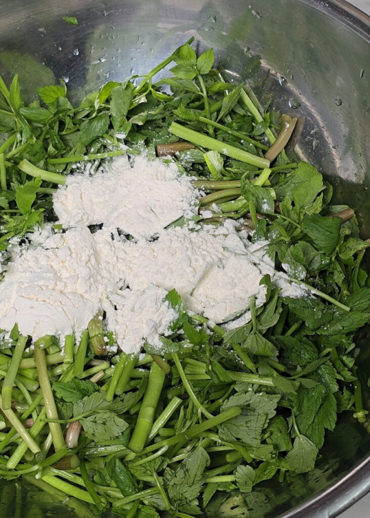 보리새우 미나리전 맛집사장님 비법! 미나리보리새우전 부침개 10 7 6