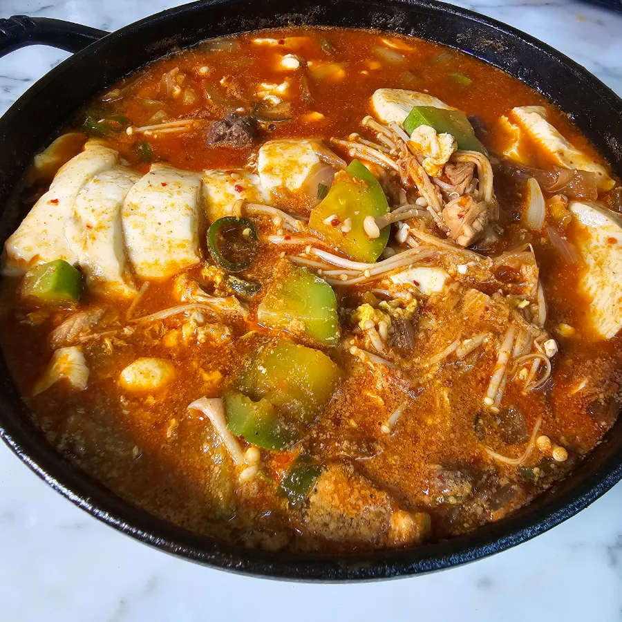 순두부찌개 끓이는법 애호박 찌개 레시피