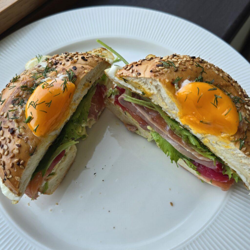 베이글 맛있게 먹는법 베이글 훈제연어 샌드위치 만들기 29 26 1