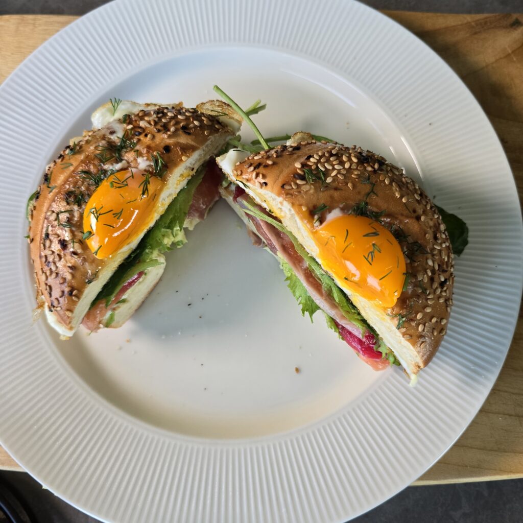 베이글 맛있게 먹는법 베이글 훈제연어 샌드위치 만들기 33 30 1