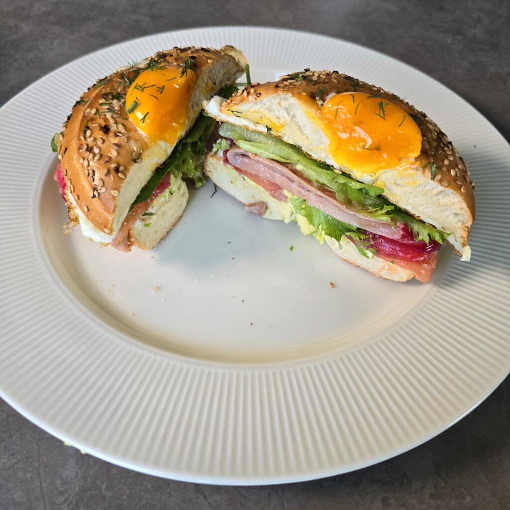 베이글 맛있게 먹는법 베이글 훈제연어 샌드위치 만들기 34 31 1