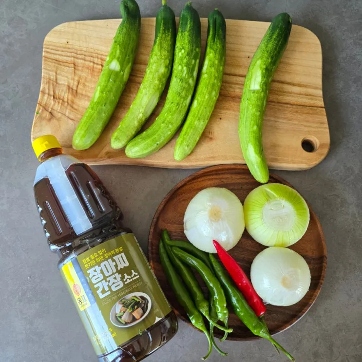 몽고 장아찌간장소스 초간단 오이 양파 장아찌 만들기