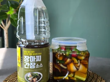 몽고 장아찌간장소스 초간단 오이 양파 장아찌 만들기