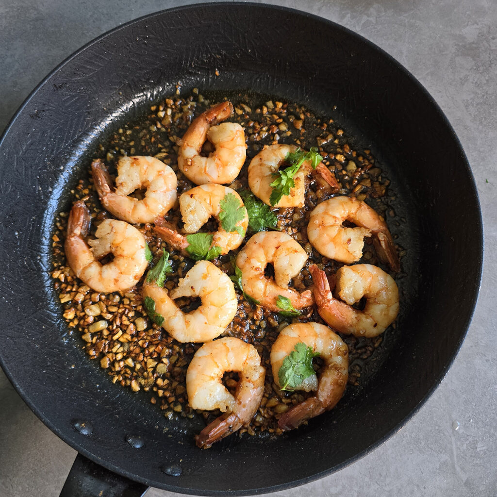 새우덮밥 버터구이