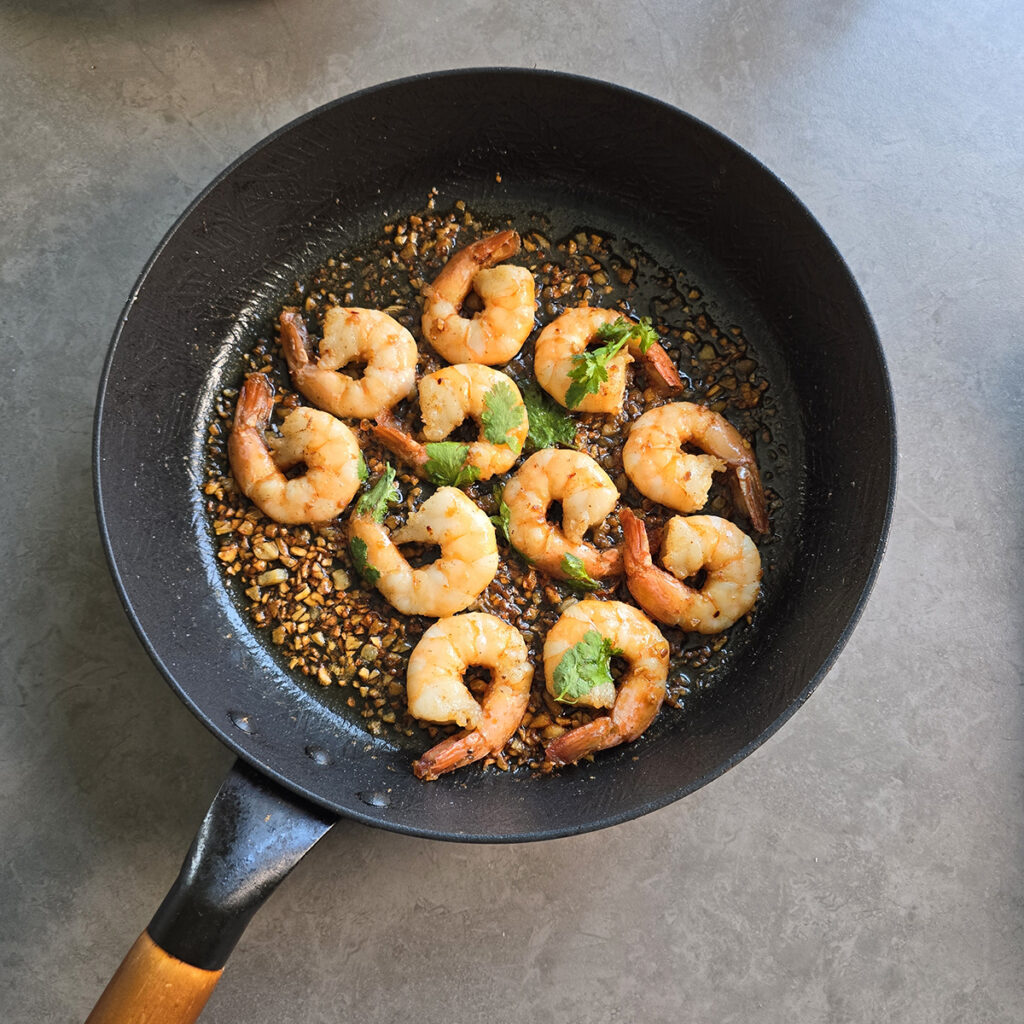 새우덮밥 버터구이