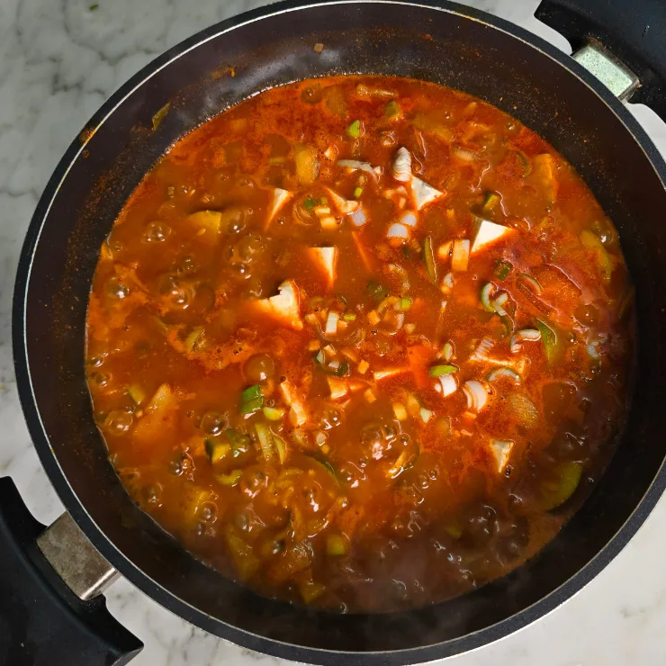 류수영 고추장찌개 레시피 감자 돼지고기 애호박 찌개