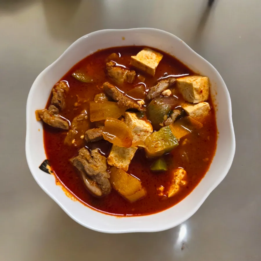 류수영 고추장찌개 레시피 감자 돼지고기 애호박 찌개