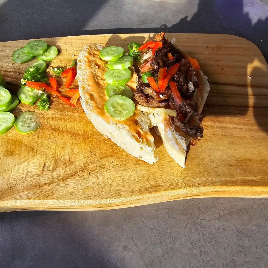 차돌박이 반미 샌드위치 만들기 반미바게트 14 12 18