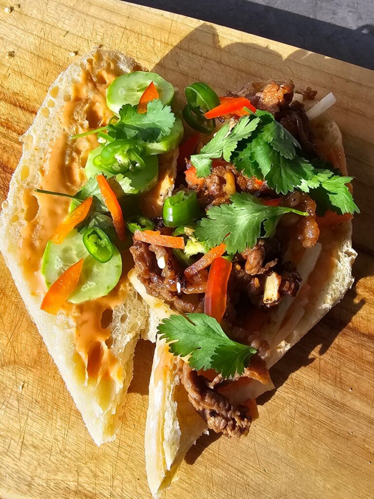 차돌박이 반미 샌드위치 만들기 반미바게트 18 14 17