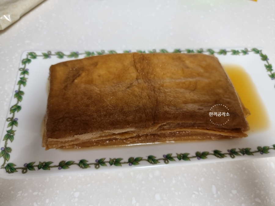 롤유부초밥 만들기 크래미 유부초밥 풀무원 7 6 16