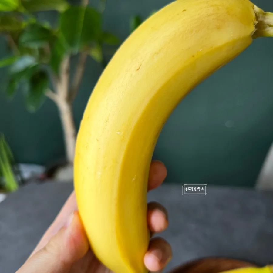 바나나 견과류 쉐이크 만들기 아침식사대용 바나나 1개 칼로리