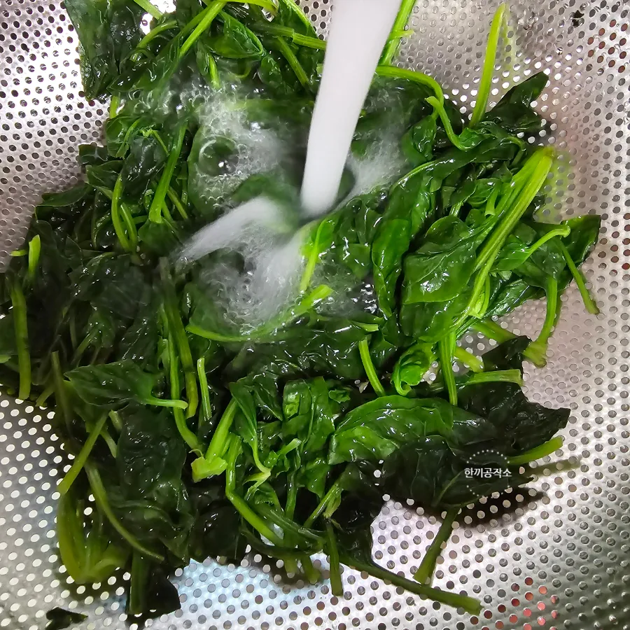 간단 시금치무침 레시피 시금치나물무침 시금치 데치기 요리