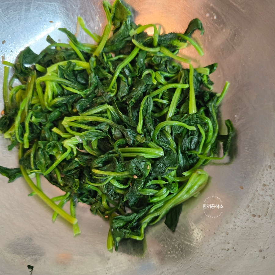 간단 시금치무침 레시피 시금치나물무침 시금치 데치기 요리 12 11 149