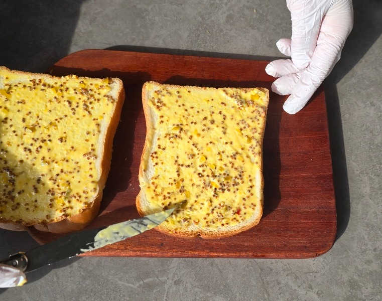 샌드위치 만들기 황금 소스 레시피 점심메뉴추천 햄 계란 샌드위치 8 5 134