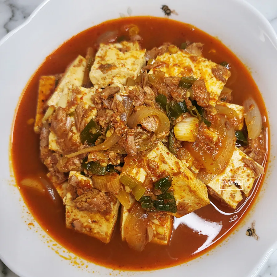참치 두부찌개 만드는법 참치두부짜글이 참치캔요리