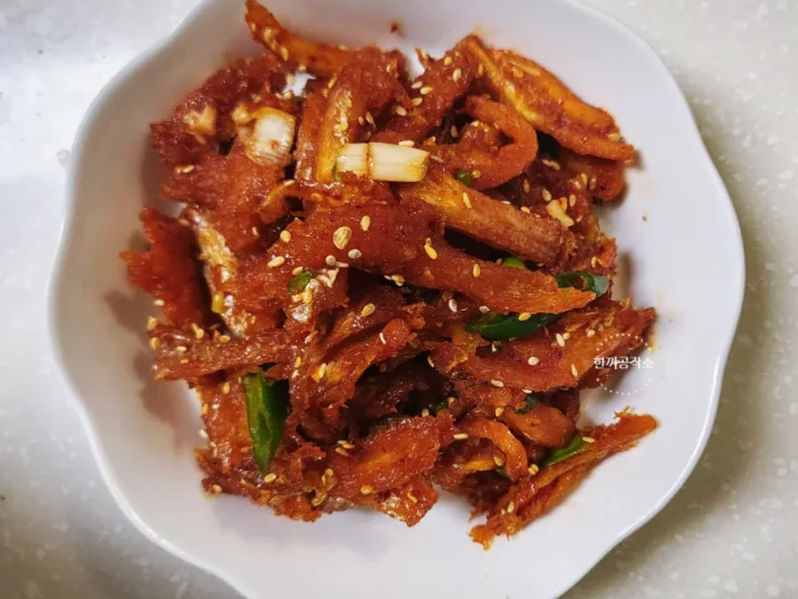 황태채무침 북어채무침 만드는 법 촉촉한 황태채 레시피